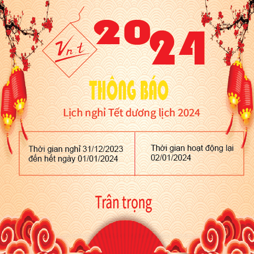 Notice of New Year holiday 2024